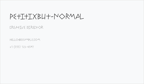 PetitixBut-Normal Business Card