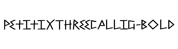 PetitixThreeCallig-Bold  font caratteri gratis