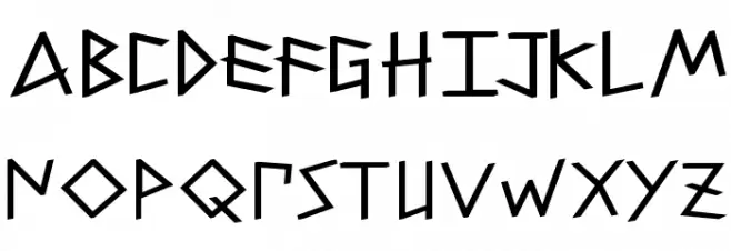 PetitixThreeCallig-Bold フォント 大文字