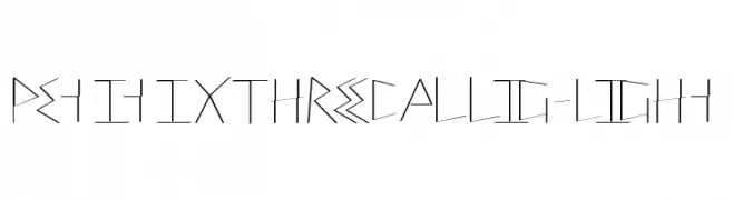 PetitixThreeCallig-Light  Frei Schriftart Herunterladen