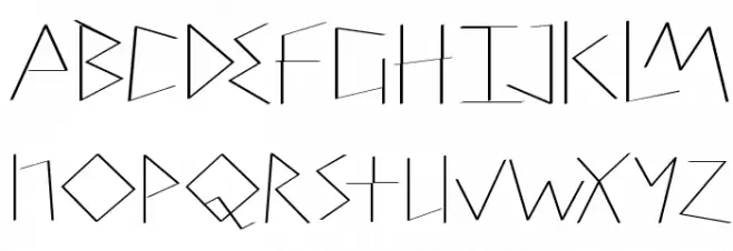 PetitixThreeCallig-Light フォント 小文字