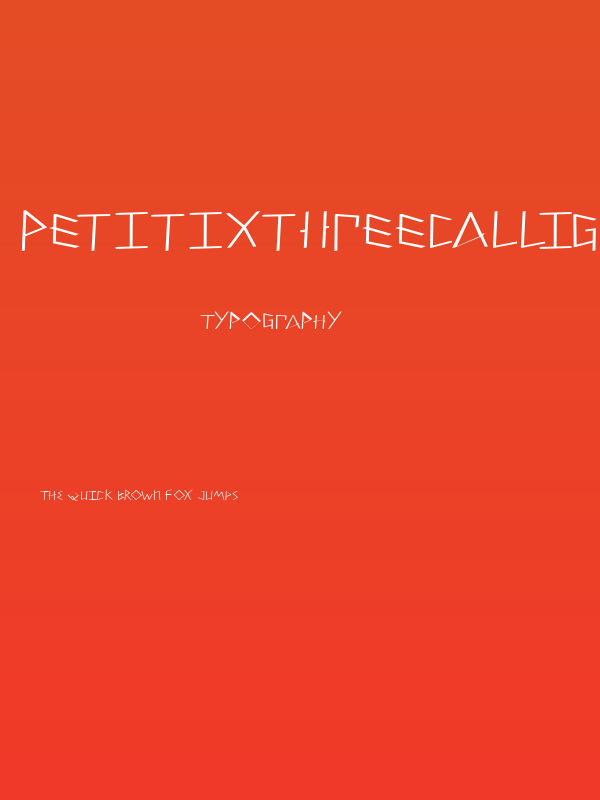 PetitixThreeCallig-Normal Poster