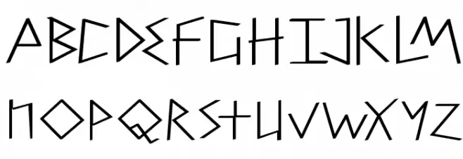 PetitixThreeCallig-Normal 字体 小写