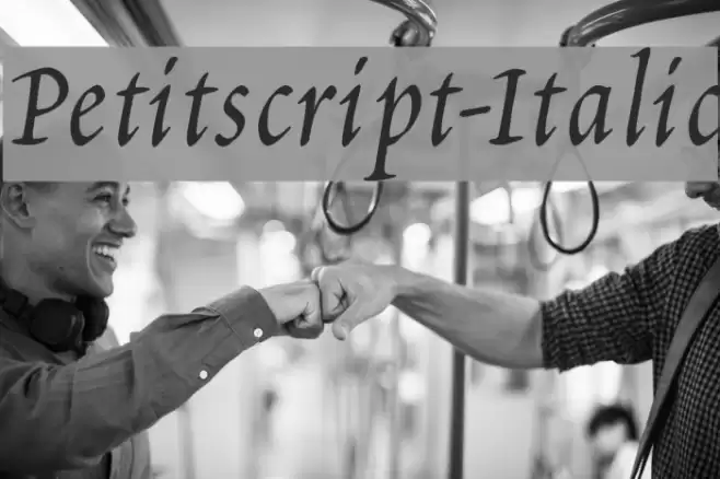 Petitscript-Italic フォント examples