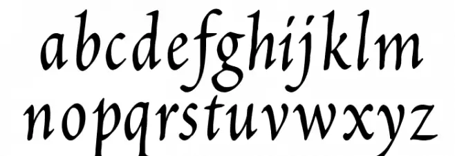 Petitscript フォント 小文字