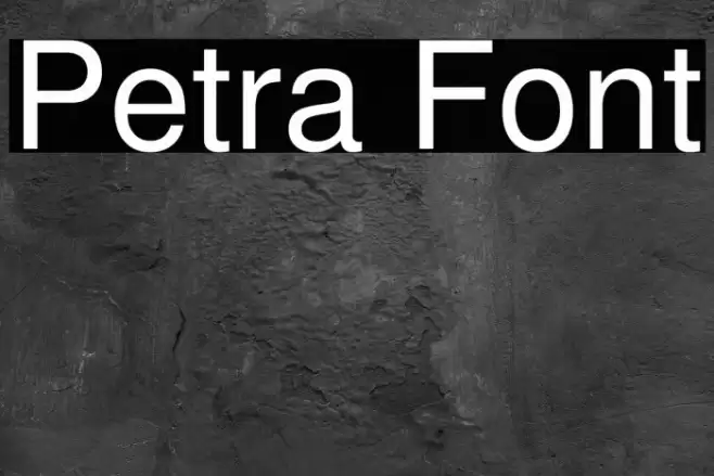 Petra Font examples