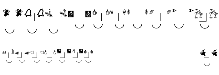 PetrasBauhausXmas Font OTHER CHARS