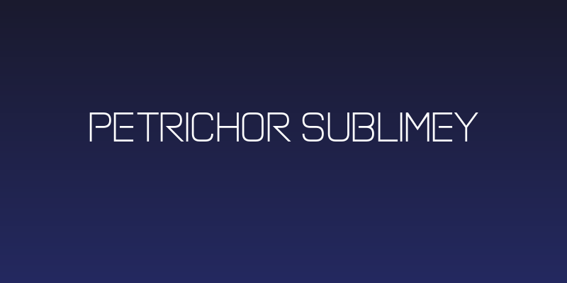 Petrichor Sublimey Social Header