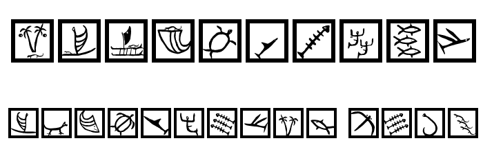 PetroglyphMarks Font OTHER CHARS