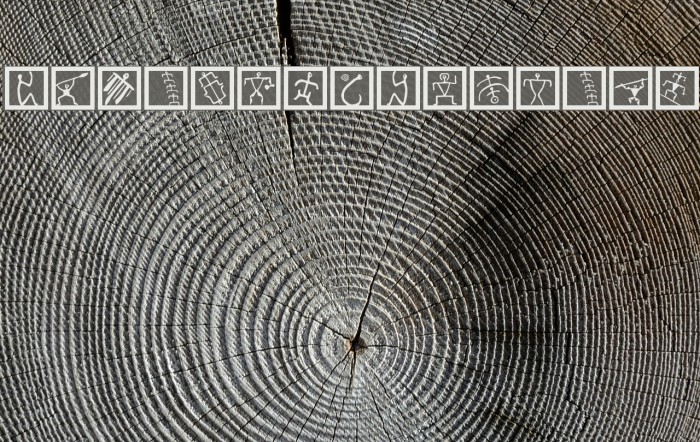 PetroglyphMarks Font examples