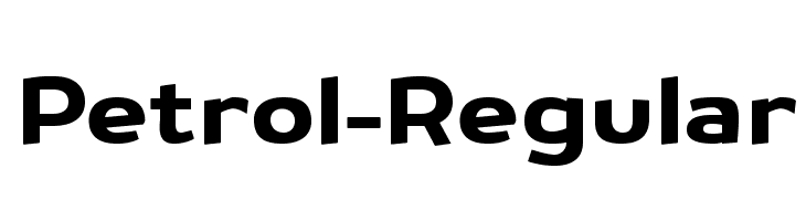 Petrol-Regular Font