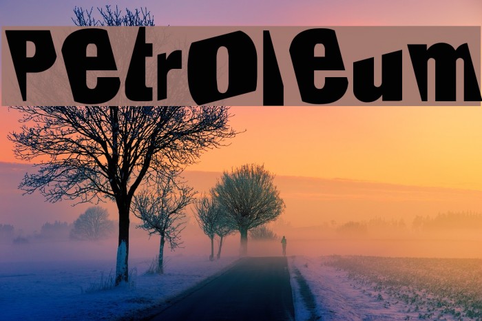 Petroleum Font examples