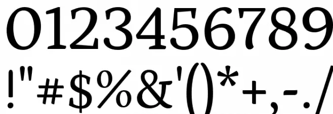 Petrona Regular Font OTHER CHARS
