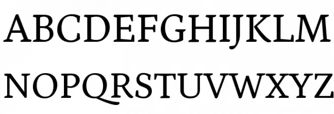 Petrona Regular Schriftart Groß