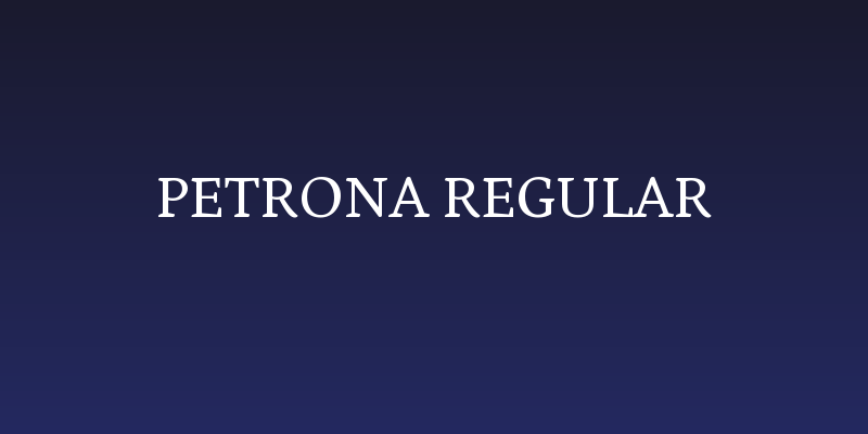 Petrona Regular Social Header