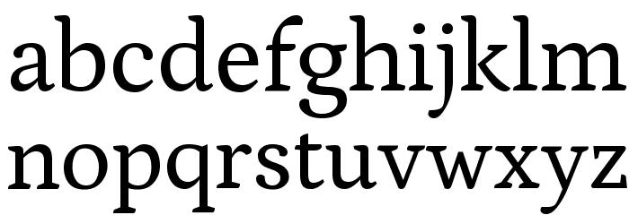 Petrona Regular Font LOWERCASE