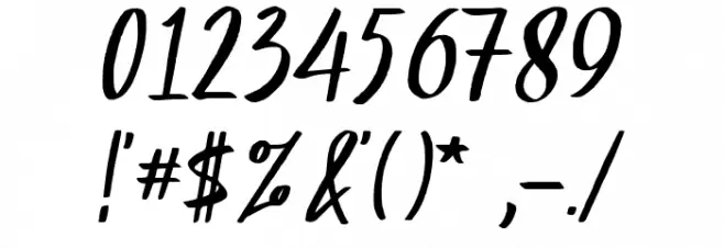 Petter Secret Demo Version Font OTHER CHARS