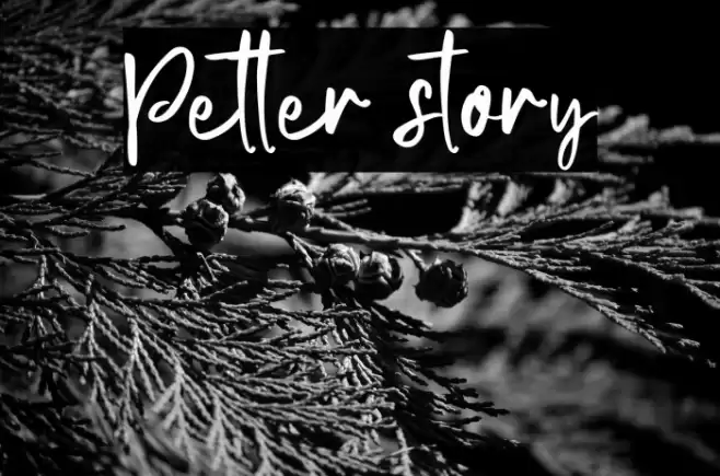 Petter story Font examples
