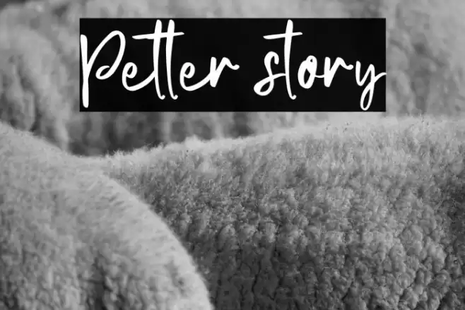 Petter story Font examples