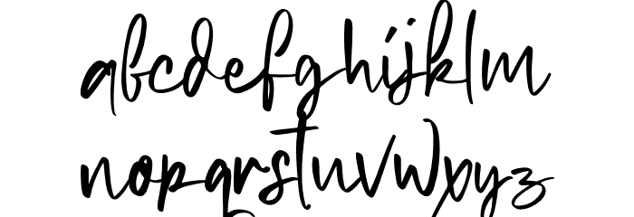 Petter story Font LOWERCASE