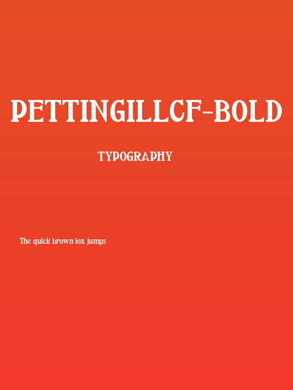 PettingillCF-Bold Poster
