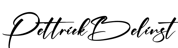 Pettrick Belinst  नि: शुल्क फ़ॉन्ट्स डाउनलोड