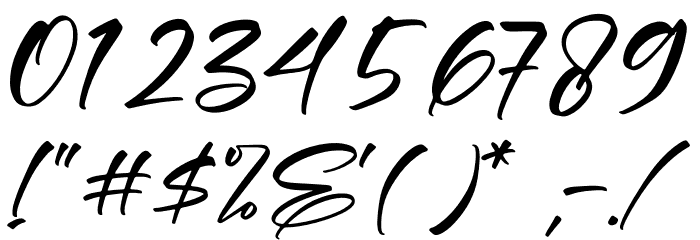 Pettrick Belinst Font OTHER CHARS