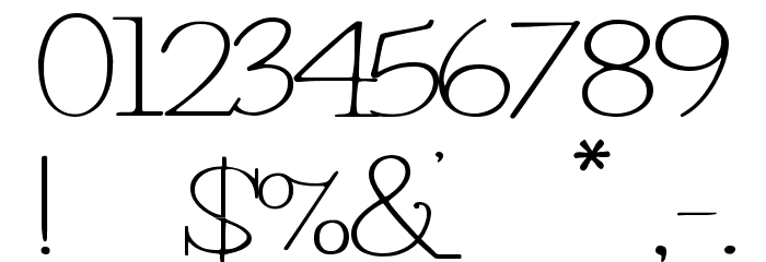 PetuniaBounce Font OTHER CHARS