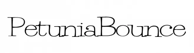 PetuniaBounce  baixar fontes gratis