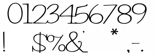 PetuniaBounce Font OTHER CHARS