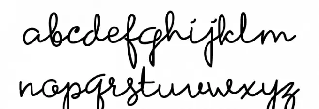 Petunia Caratteri MINUSCOLO