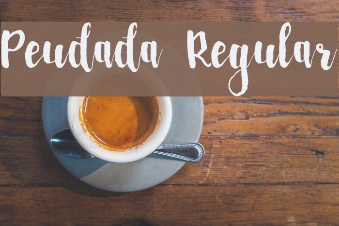 Peudada Regular Font examples