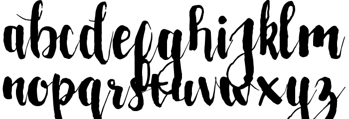 Peudada Regular Font LOWERCASE