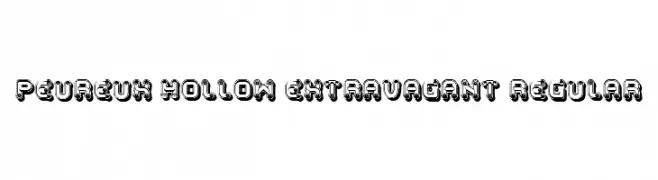 Peureux Hollow Extravagant Regular  baixar fontes gratis