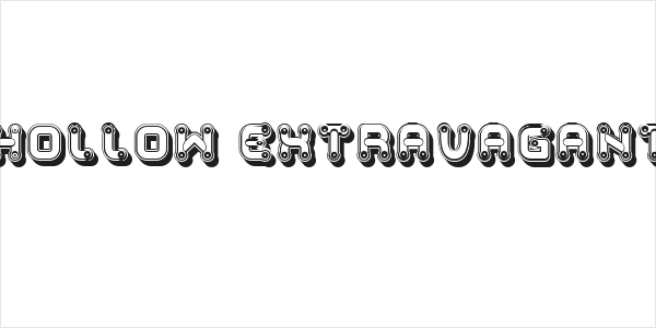 Peureux Hollow Extravagant Regular Logo