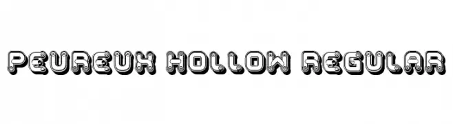 Peureux Hollow Regular  baixar fontes gratis