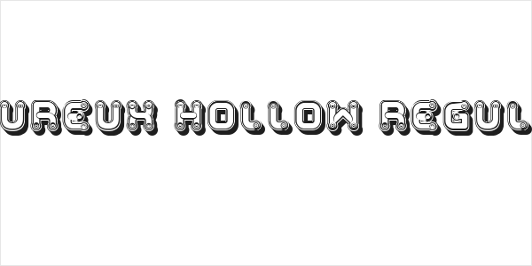 Peureux Hollow Regular Logo