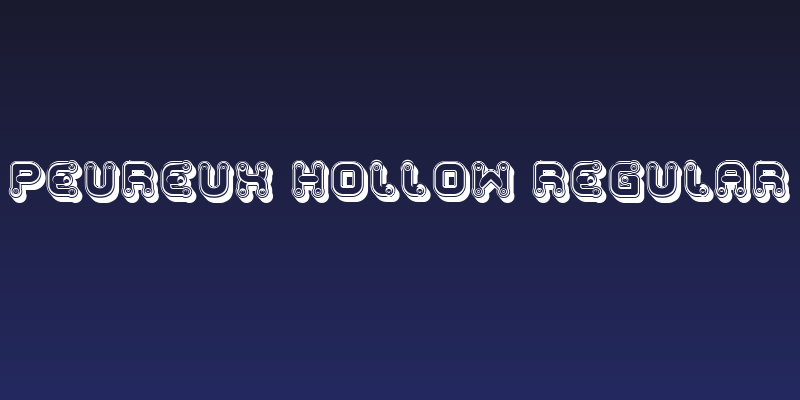 Peureux Hollow Regular Social Header