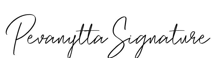 Pevanytta Signature  Frei Schriftart Herunterladen