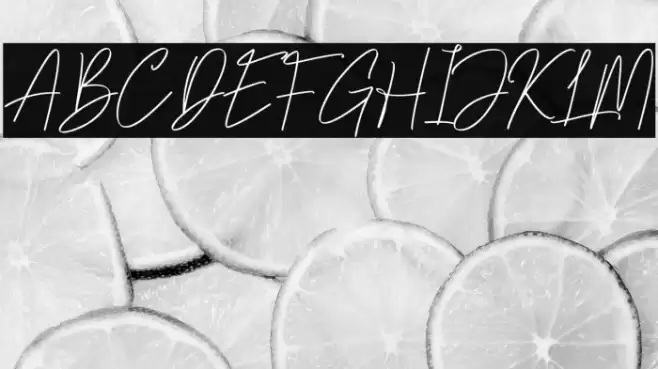 Pevanytta Signature Font examples