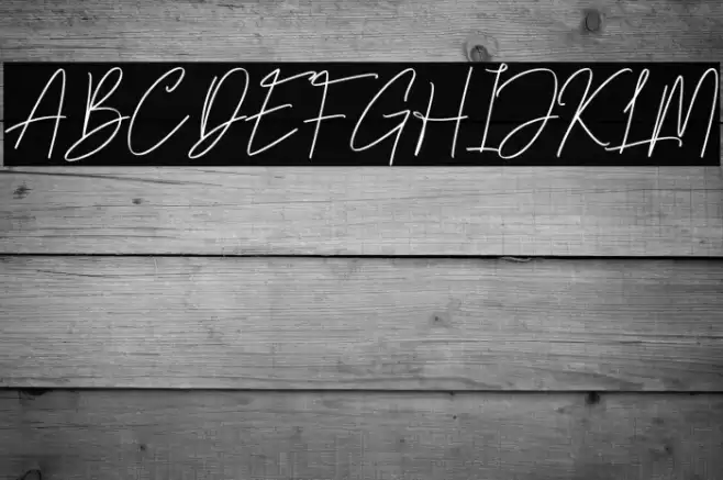 Pevanytta Signature Font examples