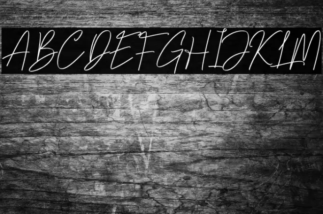 Pevanytta Signature Font examples