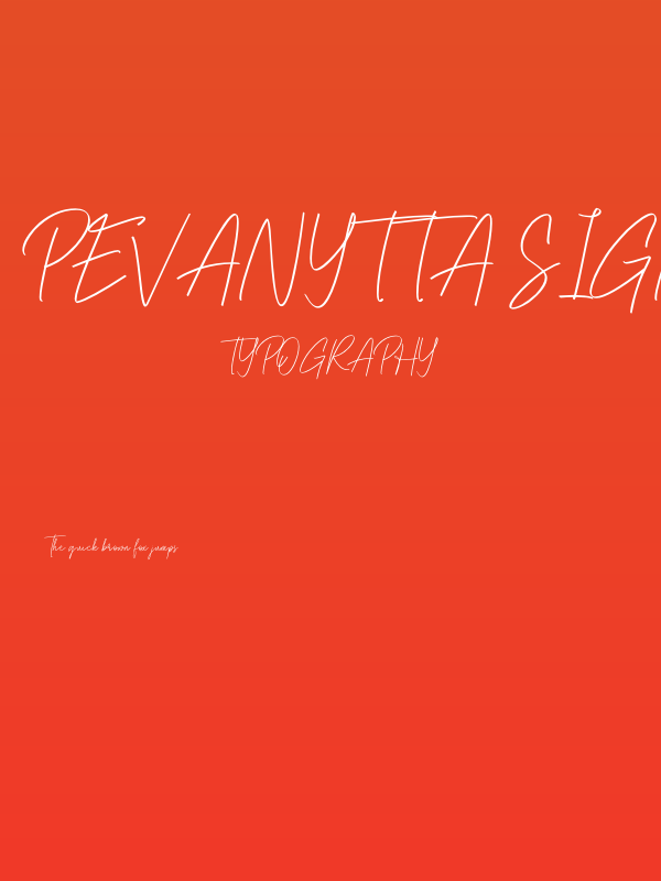 Pevanytta Signature Poster
