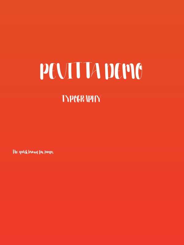 Pevitta Demo Poster