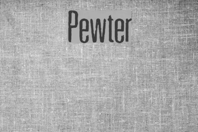 Pewter Font examples