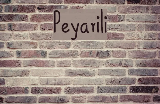 Peyarili Example 1