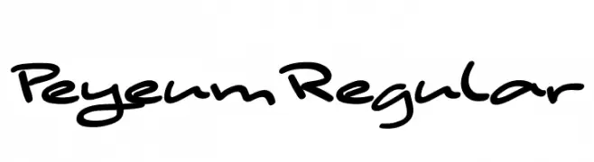 PeyeumRegular  Frei Schriftart Herunterladen