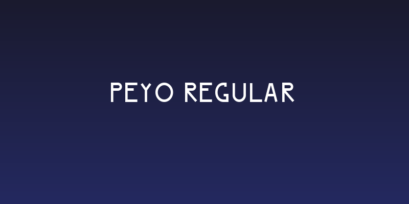 Peyo Regular Social Header