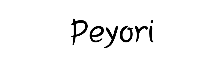 Peyori Font