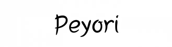 Peyori  les polices de caractères gratuit tlcharger